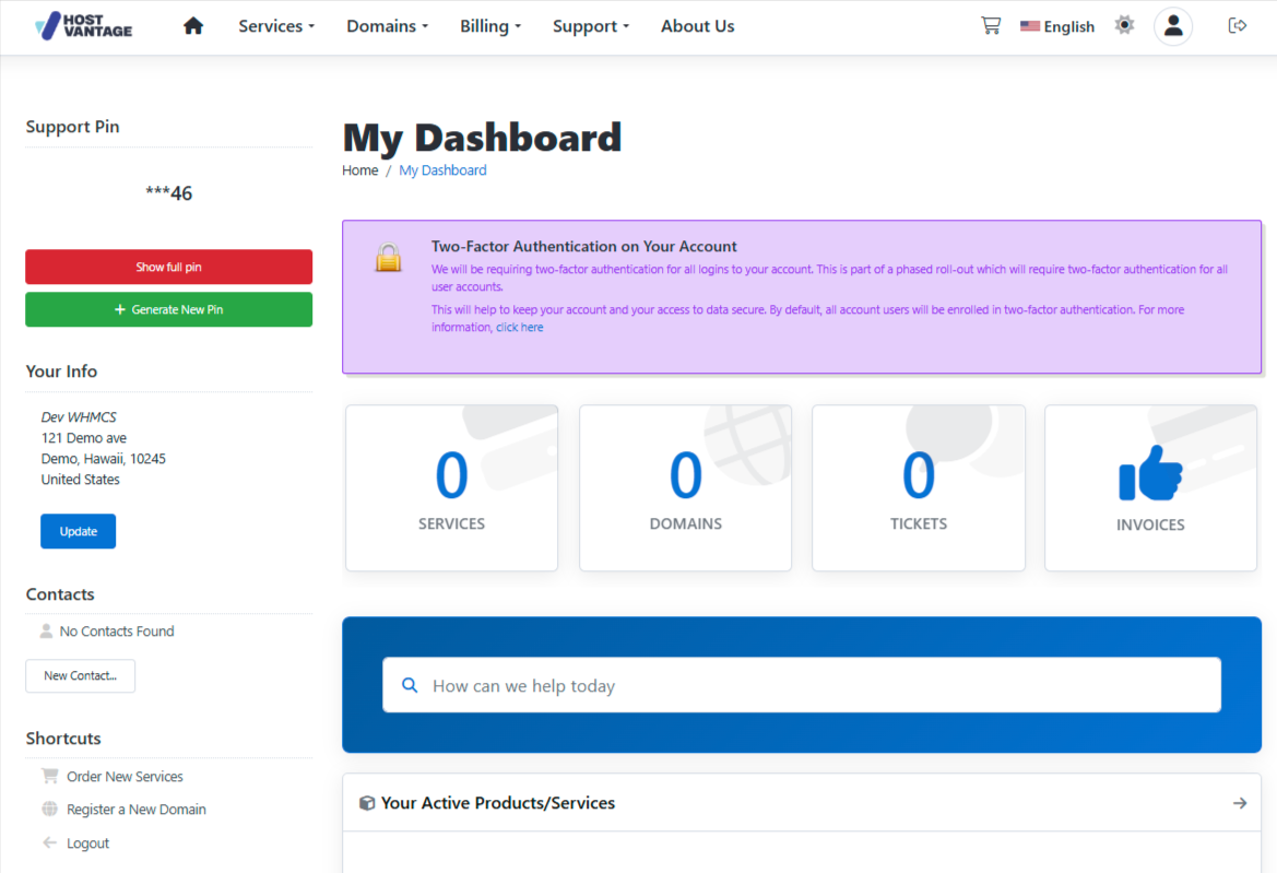 Single place to manage all your hosting needs